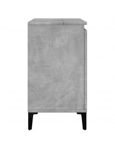 Mobile Lavabo Grigio Cemento 58x33x60 cm in Legno Multistrato
