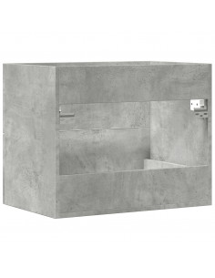 Mobile Lavabo Grigio Cemento 60x38,5x48 cm in Legno Multistrato