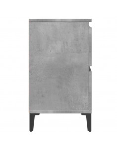 Mobile Lavabo Grigio Cemento 80x33x60 cm in Legno Multistrato