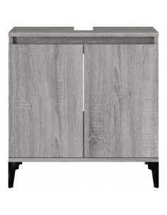 Mobile Lavabo Grigio Sonoma 58x33x60 cm in Legno Multistrato