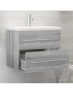 Mobile Lavabo Grigio Sonoma 60x38,5x48 cm in Legno Multistrato