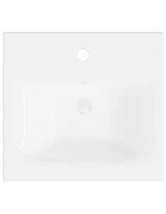 Mobile Lavabo Integrato Bianco Rovere Sonoma Legno Multistrato