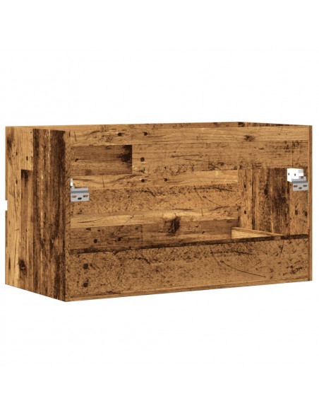 Mobile Lavabo Legno Antico 90x38,5x45 cm in Truciolato