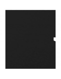 Mobile Lavabo Nero 90x38,5x45 cm in Legno Multistrato