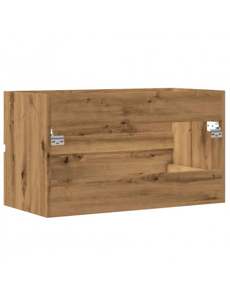 Mobile Lavabo Rovere Artigianale 90x38,5x45 cm in Truciolato