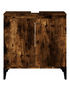 Mobile Lavabo Rovere Fumo 58x33x60 cm in Legno Multistrato