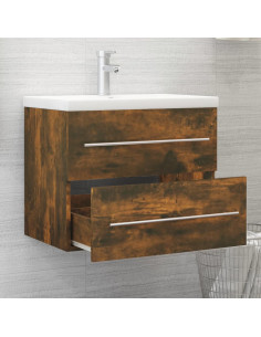Mobile Lavabo Rovere Fumo 60x38,5x48 cm in Legno Multistrato