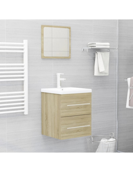 Mobile Lavabo Rovere Sonoma 41x38,5x48 cm in Legno Multistrato