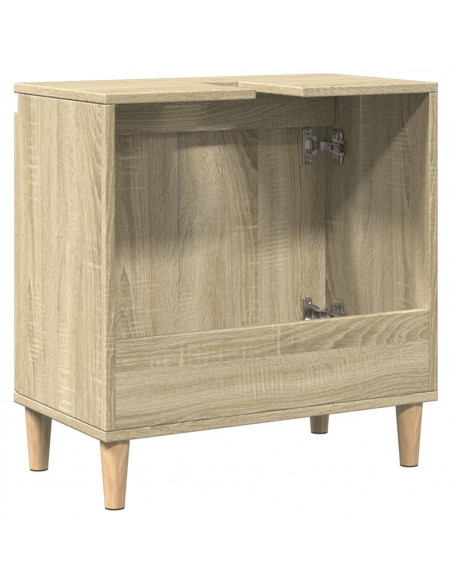 Mobile Lavabo Rovere Sonoma 58x33x60 cm in Legno Multistrato