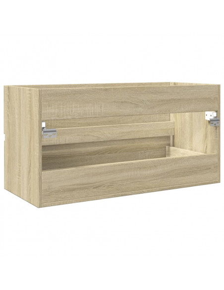 Mobile Lavabo Rovere Sonoma 90x38,5x45 cm in Legno Multistrato