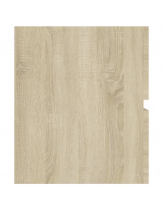 Mobile Lavabo Rovere Sonoma 90x38,5x45 cm in Legno Multistrato