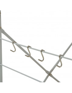 Mobile Microonde Bianco Rovere 60x39,6x79,5cm Legno Multistrato