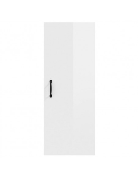Mobile Parete Bianco Lucido 34,5x34x90 cm in Legno Multistrato