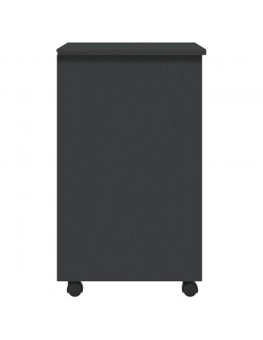 Armadietto Rotante con Cassetti MOSS Grigio Legno Massello Pino