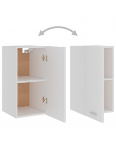 Mobile Pensile Bianco 29,5x31x60 cm in Legno Multistrato