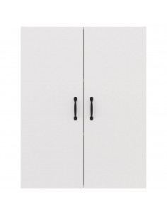 Mobile Pensile Bianco 69,5x34x90 cm in Legno Multistrato