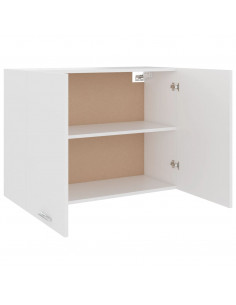 Mobile Pensile Bianco 80x31x60 cm in Legno Multistrato