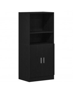 Mobile da Cucina Nero 57x41,5x131,5 cm in Truciolato 2