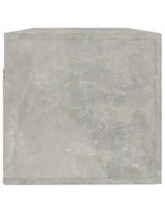 Mobile Pensile Grigio Cemento 100x36,5x35 cm Legno Multistrato