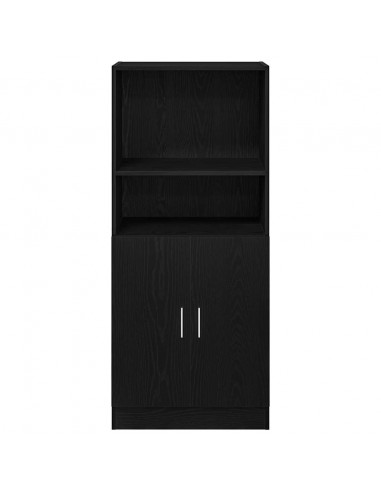 Mobile da Cucina Nero 57x41,5x131,5 cm in Truciolato