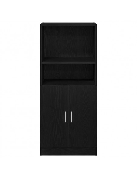 Mobile da Cucina Nero 57x41,5x131,5 cm in Truciolato