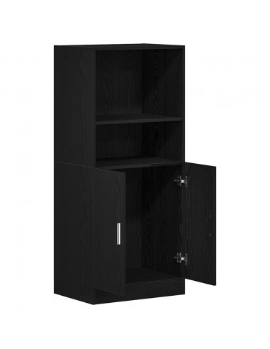 Mobile da Cucina Nero 57x41,5x131,5 cm in Truciolato