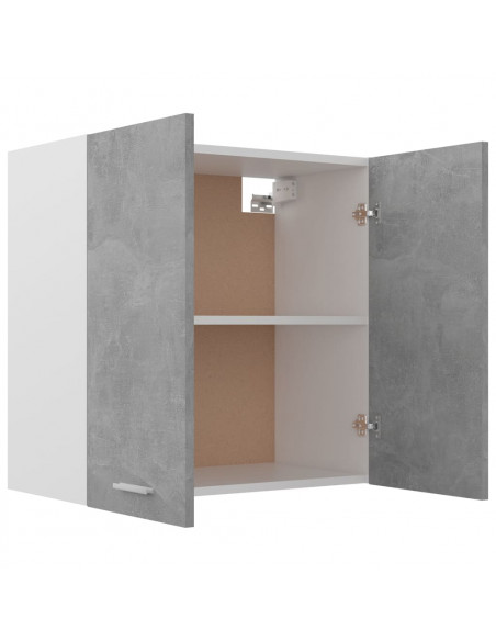 Mobile Pensile Grigio Cemento 60x31x60 cm in Legno Multistrato