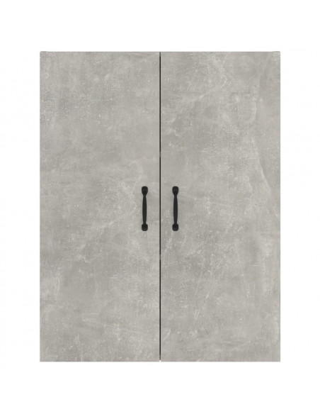 Mobile Pensile Grigio Cemento 69,5x34x90cm in Legno Multistrato