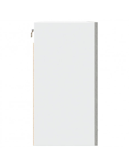 Mobile Pensile Grigio Cemento 80x31x60 cm in Legno Multistrato