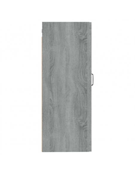 Mobile Pensile Grigio Sonoma 35x34x90 cm in Legno Multistrato