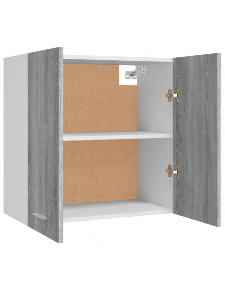 Mobile Pensile Grigio Sonoma 60x31x60 cm Legno Ingegnerizzato