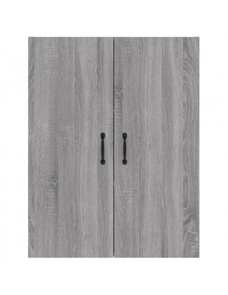 Mobile Pensile Grigio Sonoma 69,5x34x90 cm Legno Multistrato