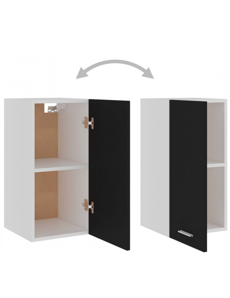 Mobile Pensile Nero 29,5x31x60 cm in Legno Multistrato