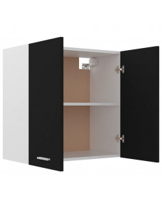 Mobile Pensile Nero 60x31x60 cm in Legno Multistrato