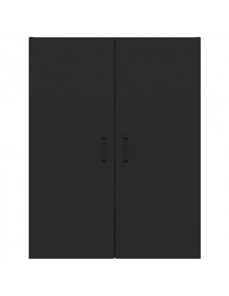 Mobile Pensile Nero 69,5x34x90 cm in Legno Multistrato
