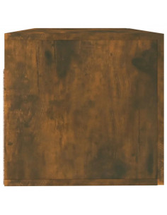 Mobile Pensile Rovere Fumo 100x36,5x35 cm Legno Multistrato