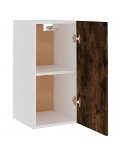Mobile Pensile Rovere Fumo 29,5x31x60 cm in Legno Multistrato