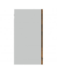 Mobile Pensile Rovere Fumo 80x31x60 cm in Legno Multistrato