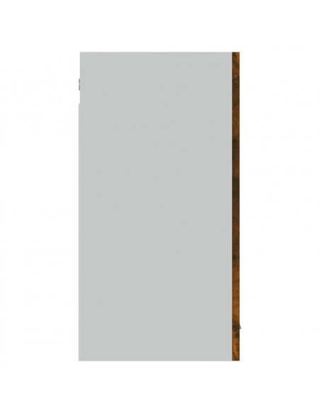 Mobile Pensile Rovere Fumo 80x31x60 cm in Legno Multistrato