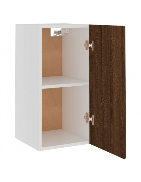 Mobile Pensile Rovere Marrone 29,5x31x60cm in Legno Multistrato