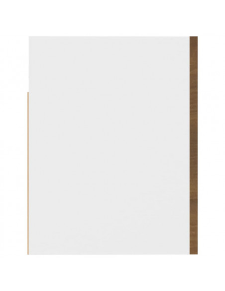 Mobile Pensile Rovere Marrone 60x31x40 cm in Legno Multistrato