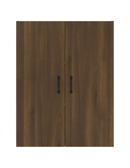 Mobile Pensile Rovere Marrone 69,5x34x90cm in Legno Multistrato