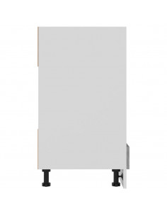 Mobile per Forno Grigio Cemento 60x46x81,5 cm Legno Multistrato