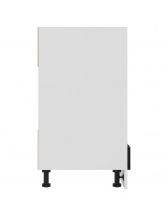 Mobile per Forno Nero 60x46x81,5 cm in Legno Multistrato