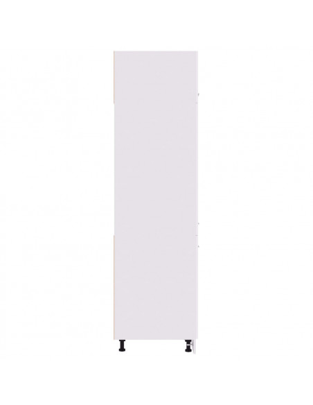 Mobile per Frigo Bianco 60x57x207 cm Legno Multistrato