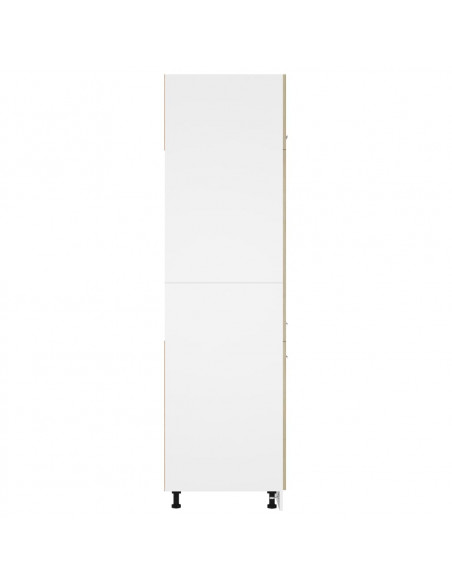Mobile per Frigo Rovere Sonoma 60x57x207 cm Legno Multistrato