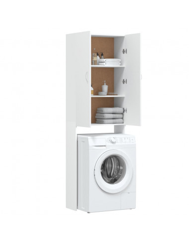 Mobile per Lavatrice Bianco 64x25,5x190 cm