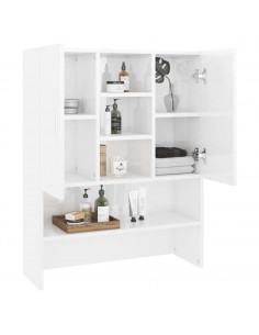 Mobile per Lavatrice Bianco Lucido 70,5x25,5x90 cm