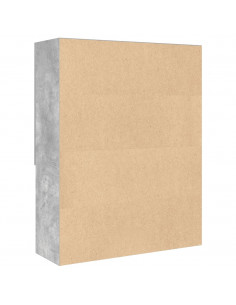 Mobile per Lavatrice Grigio Cemento 70,5x25,5x90 cm