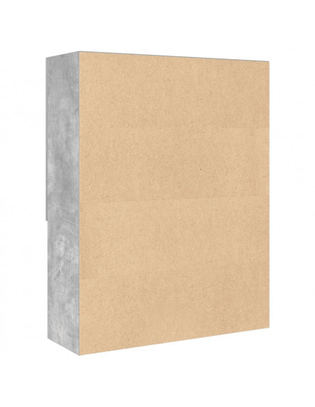 Mobile per Lavatrice Grigio Cemento 70,5x25,5x90 cm